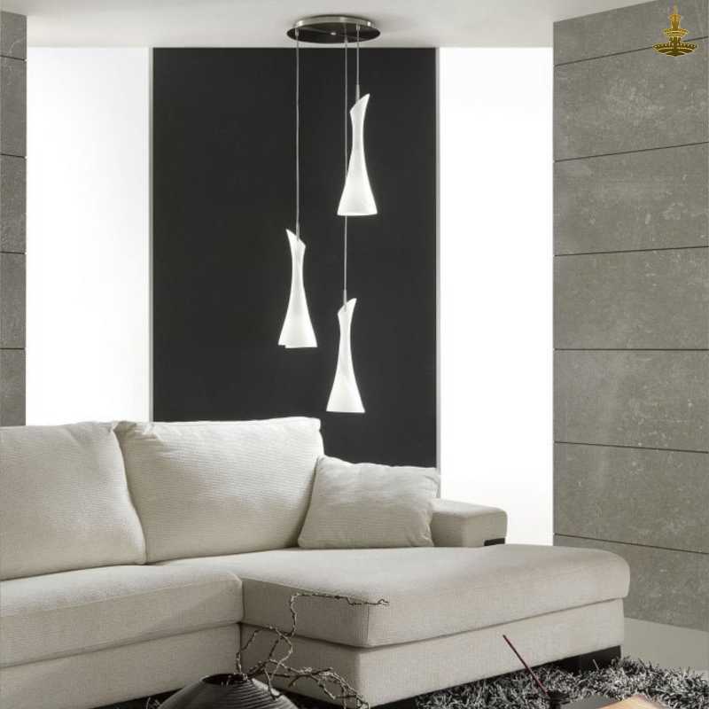 Glass Pendant lamp  (3 pice) P938 - Image